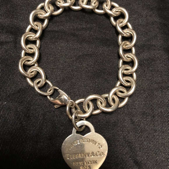 ***SOLD***Tiffany Heart Tag Charm Bracelet - Picture 3 of 5